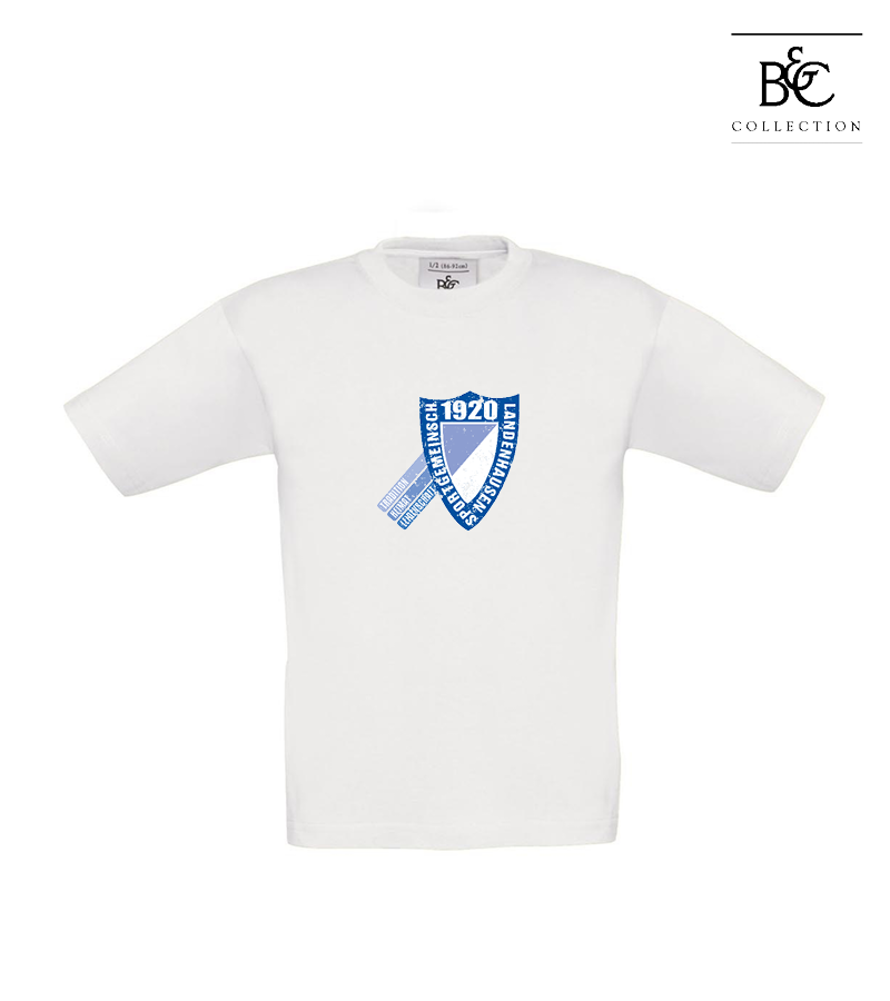 B&C Kinder T-Shirt White "Uwe Frontprint"